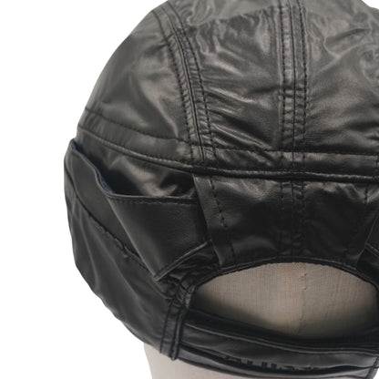 Gorra ATiiSSU Wing Cap PU Leather Black