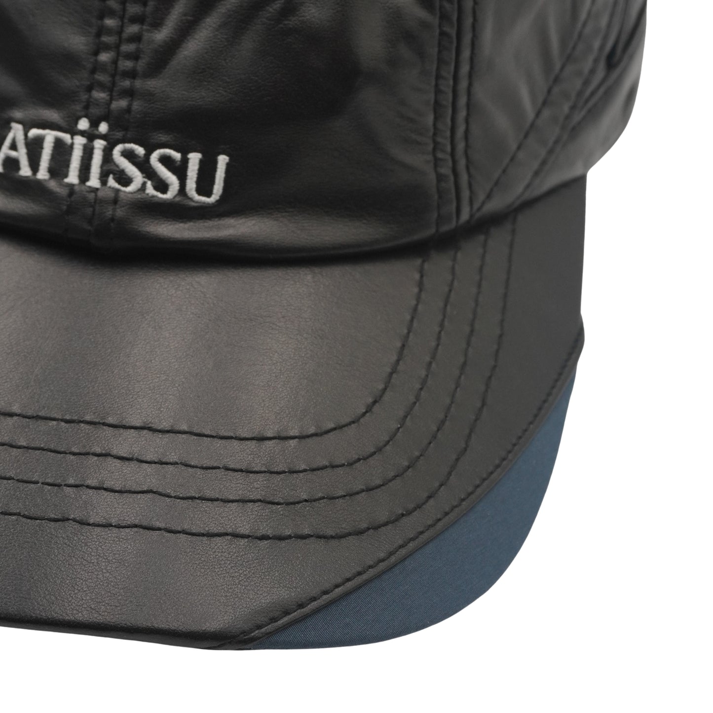 Gorra ATiiSSU Wing Cap PU Leather Black