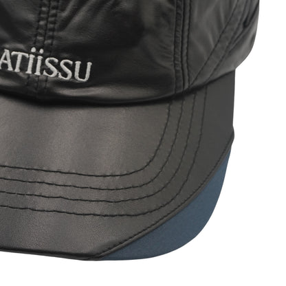 Gorra ATiiSSU Wing Cap PU Leather Black