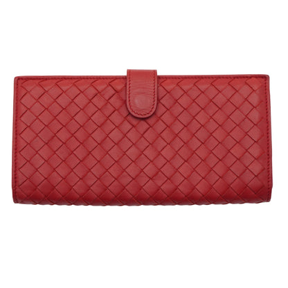 Cartera Bottega Veneta Larga Roja