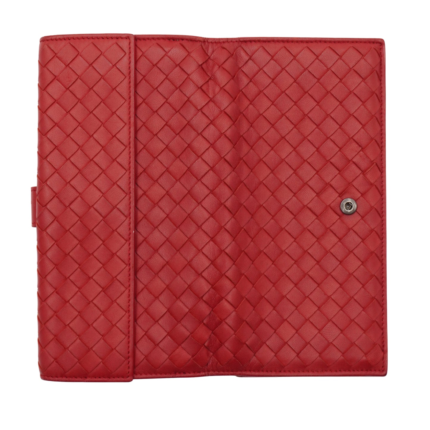Cartera Bottega Veneta Larga Roja