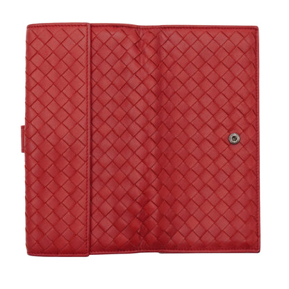Cartera Bottega Veneta Larga Roja