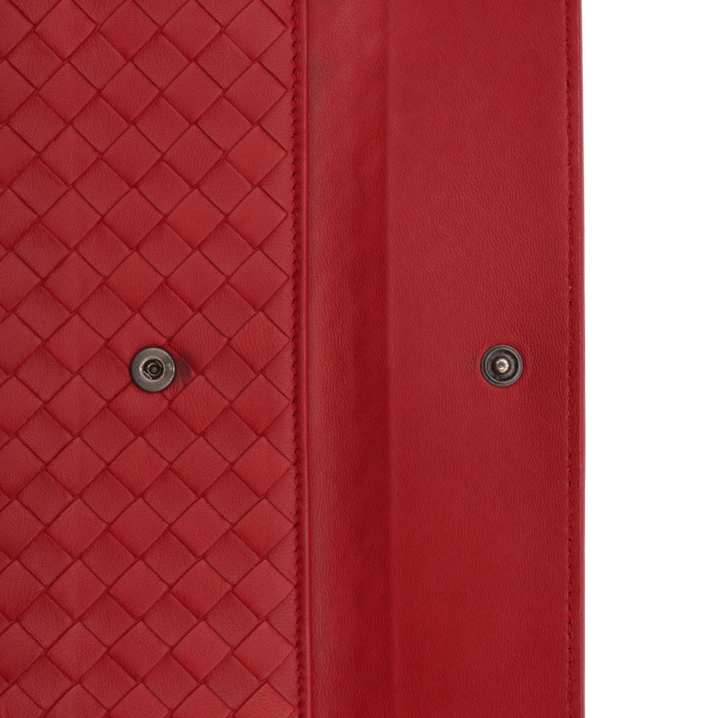 Cartera Bottega Veneta Larga Roja