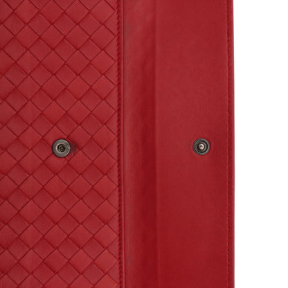 Cartera Bottega Veneta Larga Roja
