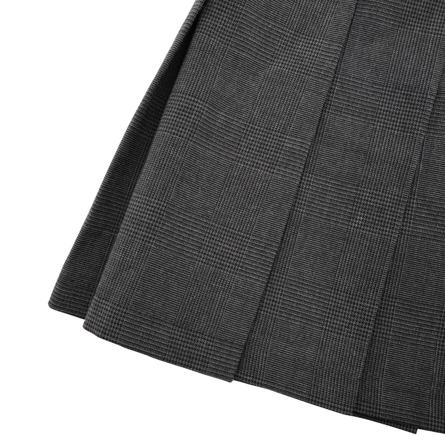 Falda Miu Miu Plisada Gris