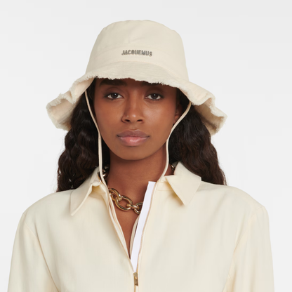 Bucket Hat Jacquemus The Artichaut Off White Beige 58
