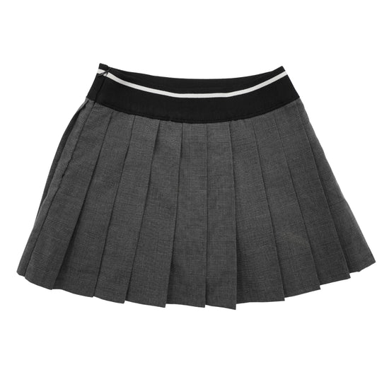 Falda Miu Miu Plisada Gris