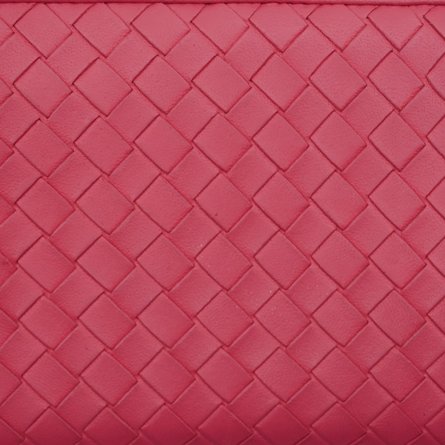 Cartera Bottega Veneta Intrecciato Zip Around Long Pink