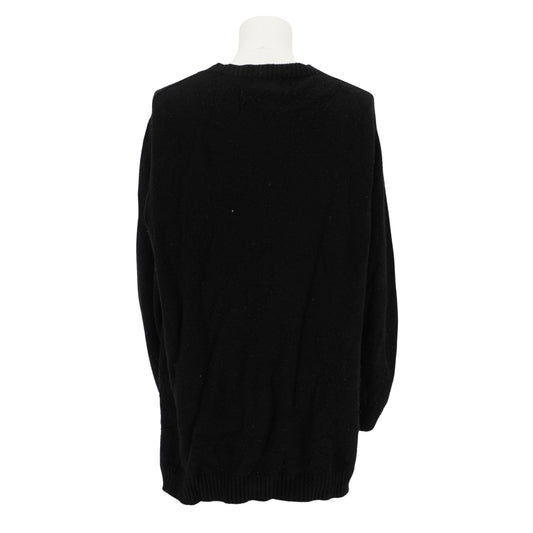 Yohji Yamamoto Suéter Flowers and Boys Chrysanthemum Knit Black
