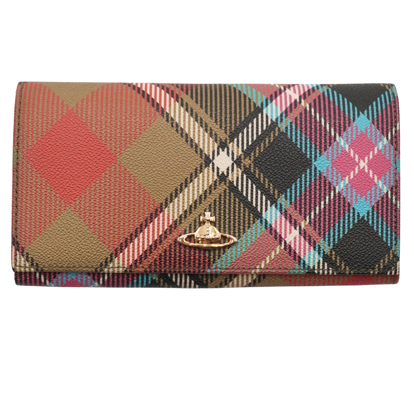 Cartera Vivienne Westwood Scottish Plaid Long Walle