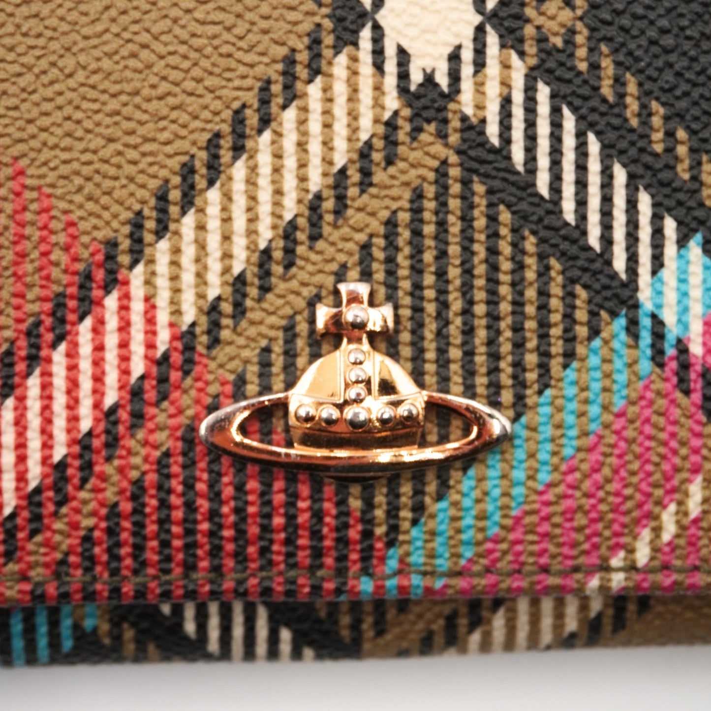 Cartera Vivienne Westwood Scottish Plaid Long Walle