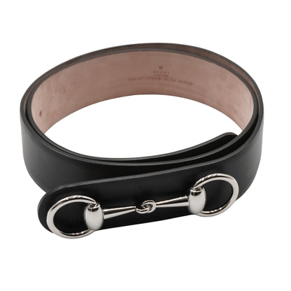 Cinturón Gucci Horsebit 1955 Leather Belt Black