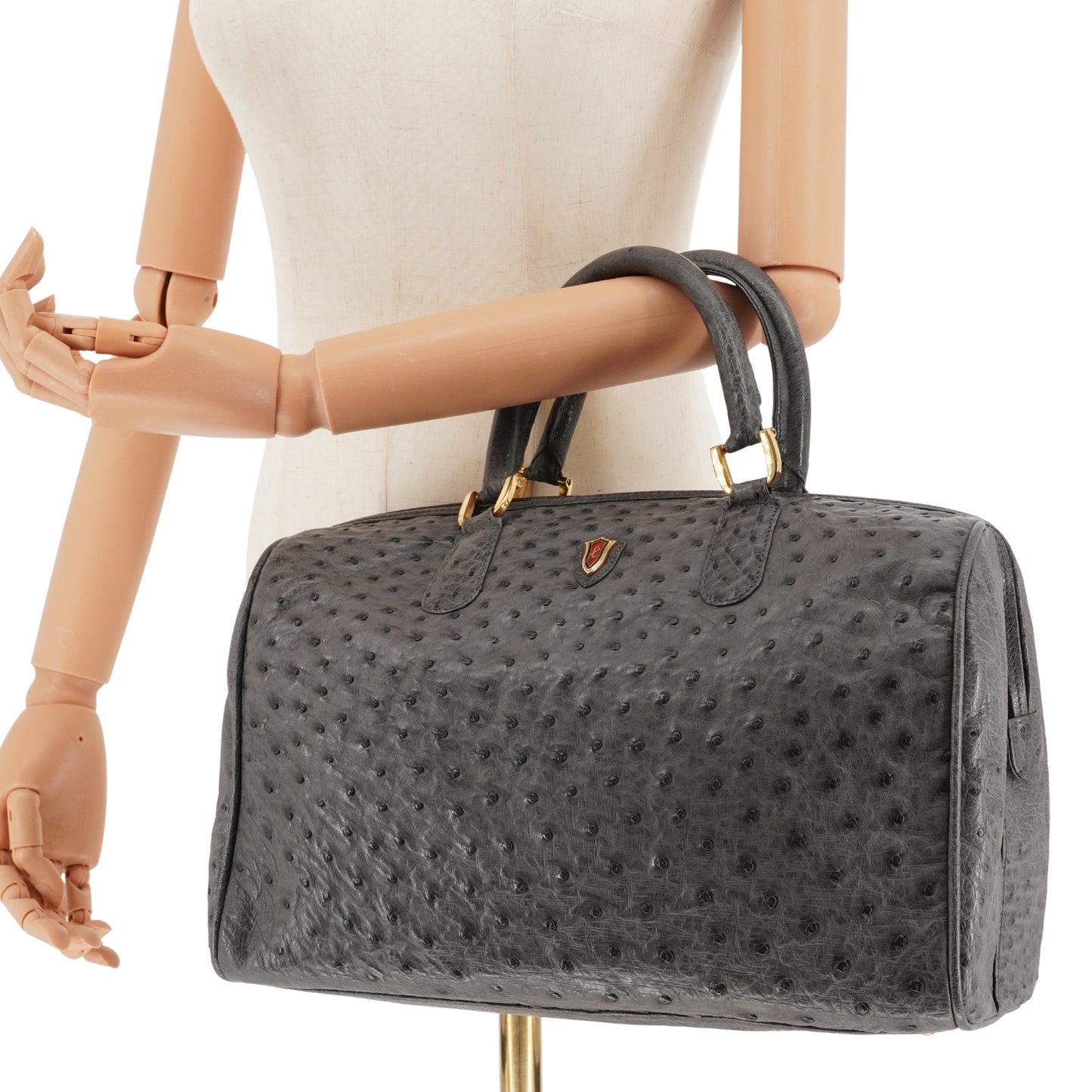 Bolsa Leu Locati Piel de Avestruz