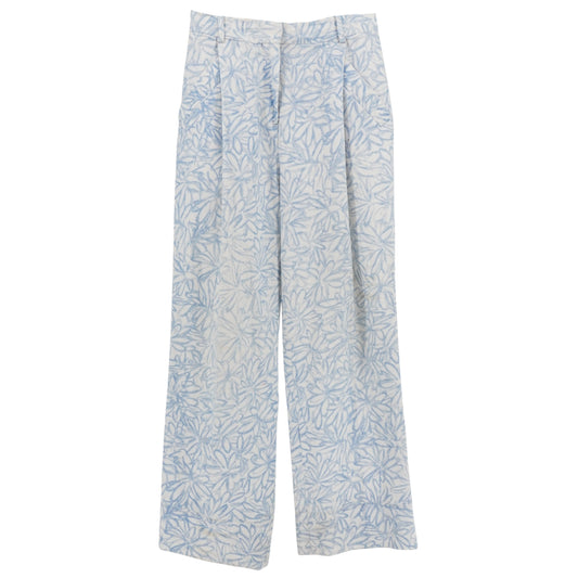 Pantalones Jacquemus Blue Floral Wide Leg Pants