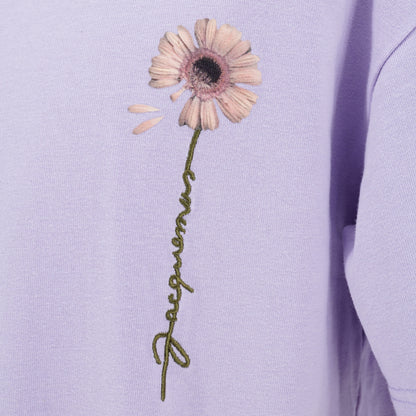 Playera Jacquemus Logo-embroidered Printed Violeta S