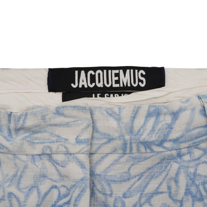 Pantalones Jacquemus Blue Floral Wide Leg Pants