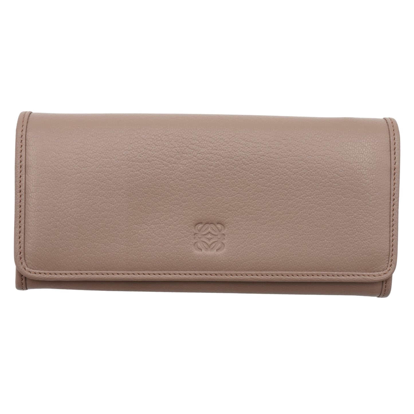 Cartera Loewe Long Wallet Taupe Calfskin