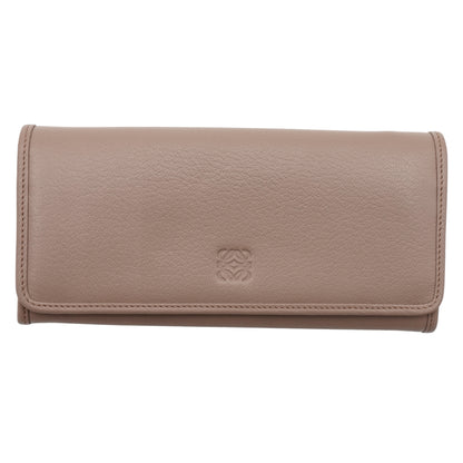 Cartera Loewe Long Wallet Taupe Calfskin