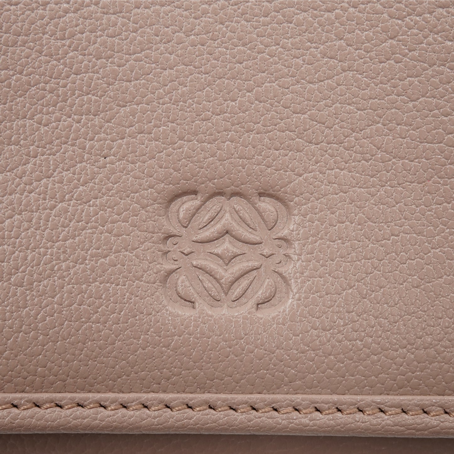 Cartera Loewe Long Wallet Taupe Calfskin