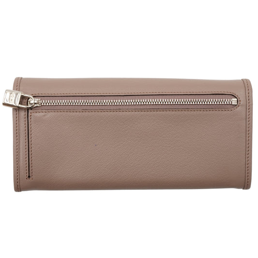 Cartera Loewe Long Wallet Taupe Calfskin