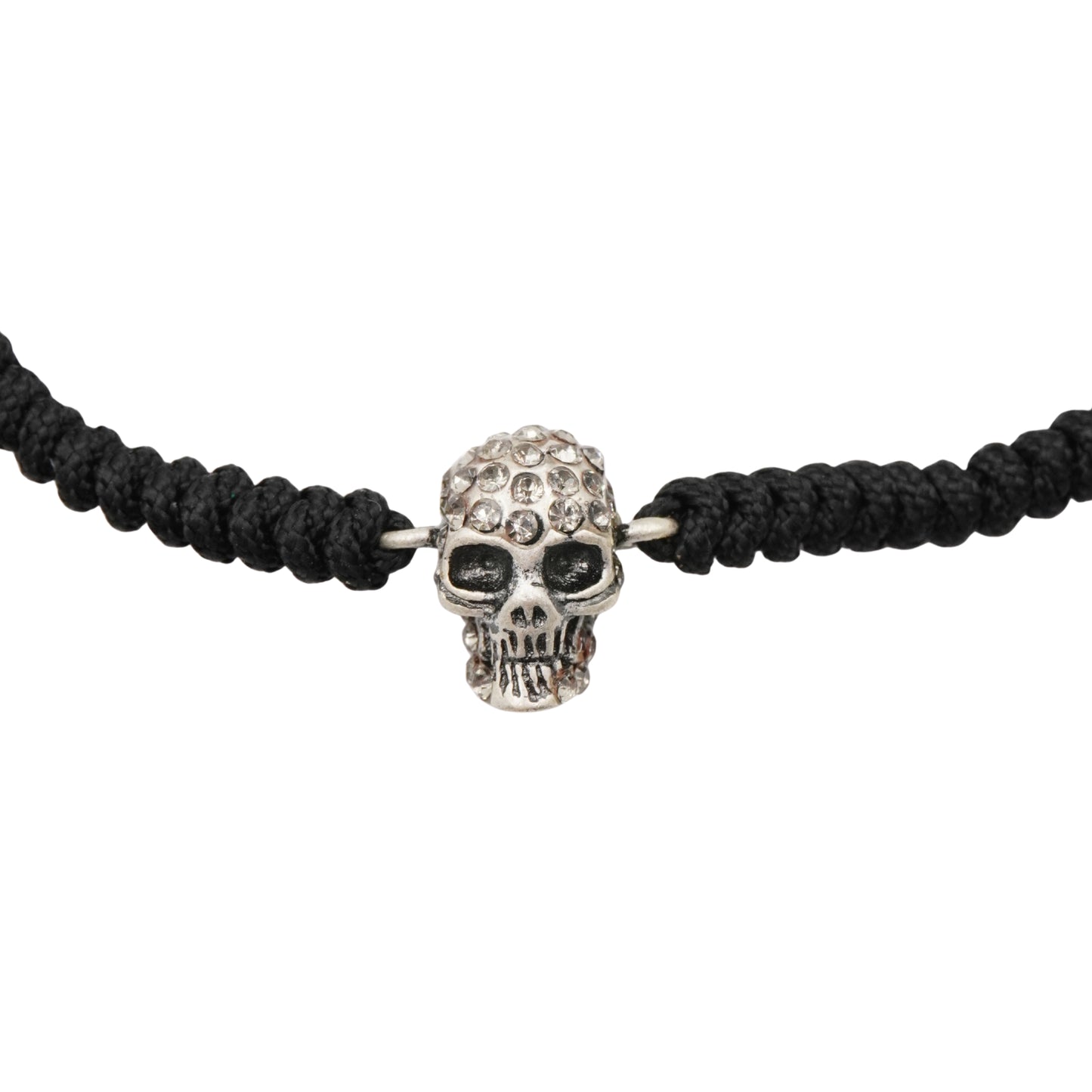 Pulsera Alexander McQueen Calavera Hueso Cuerda .925