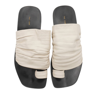 Sandalias The Row Chanclas Drape leather sandals