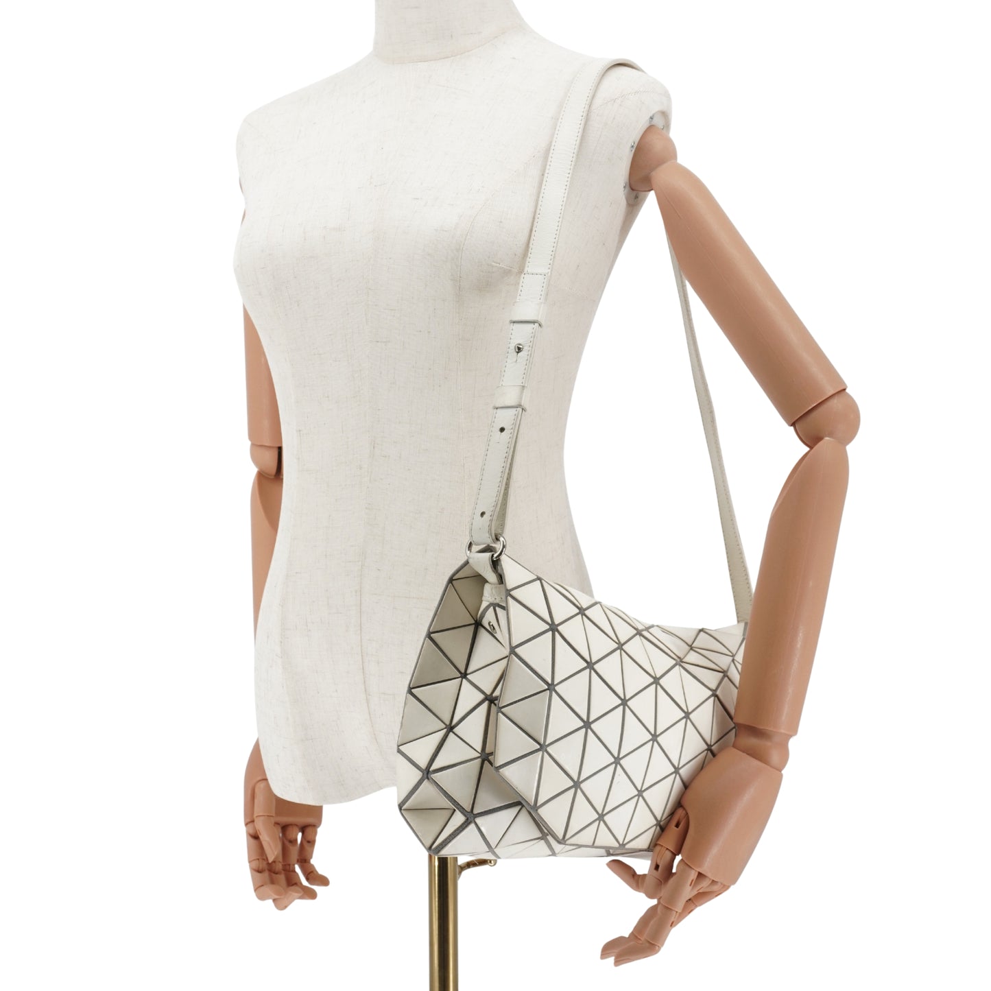 Bolsa Issey Miyake Messenger BAO BAO Blanco