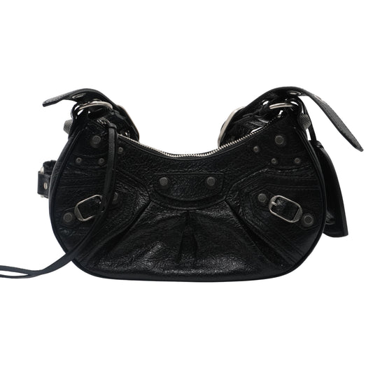 Balenciaga Bolsa Le Cagole XS Shoulder Bag Black