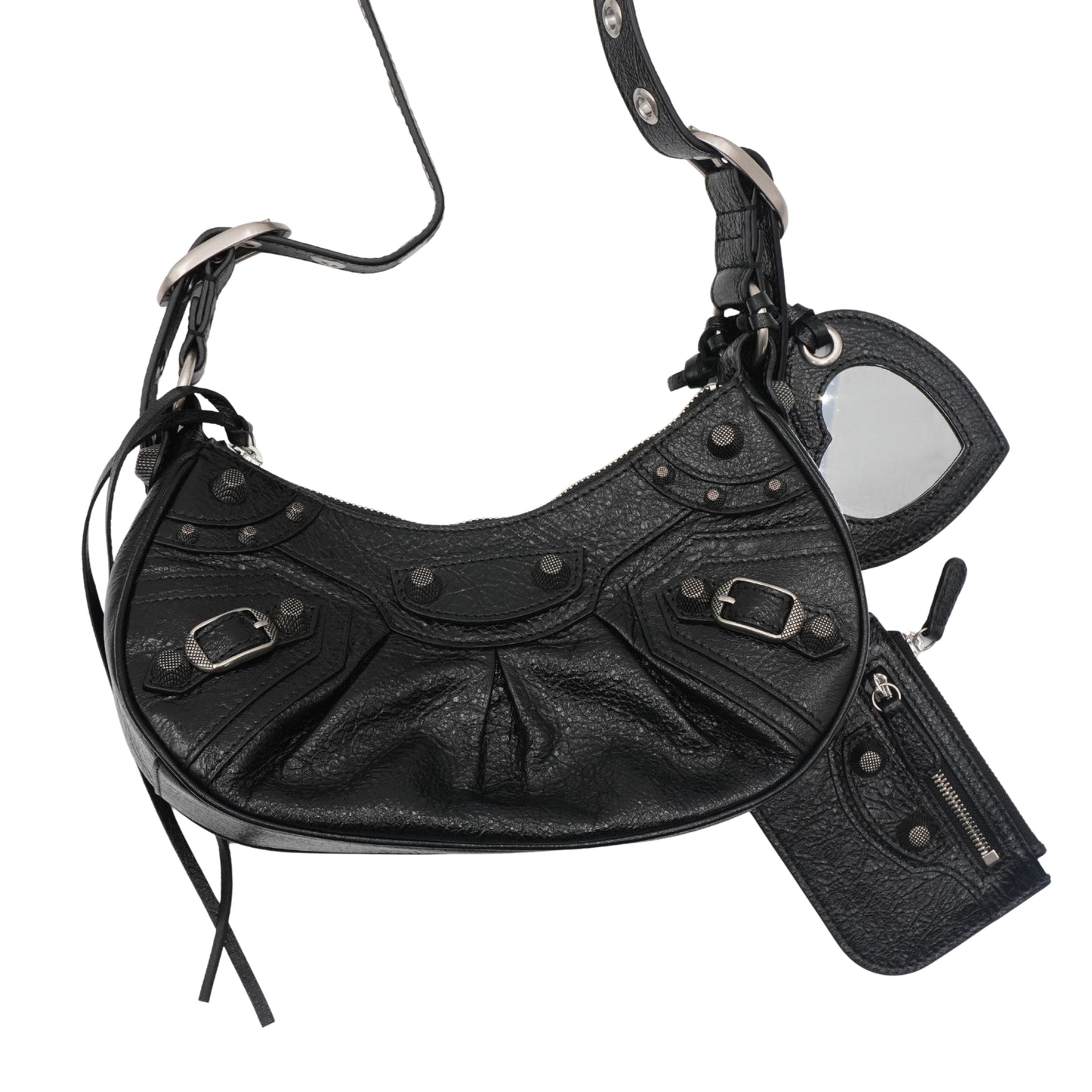 Balenciaga Bolsa Le Cagole XS Shoulder Bag Black