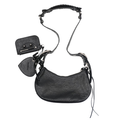 Balenciaga Bolsa Le Cagole XS Shoulder Bag Black