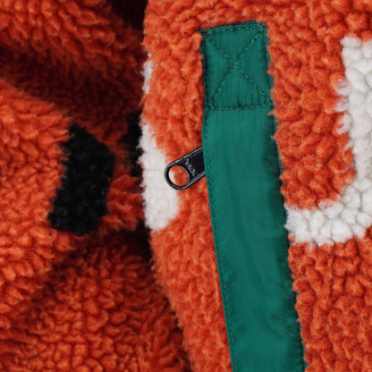 Chamarra Supreme Reversible Con Logo Naranja L Borrego