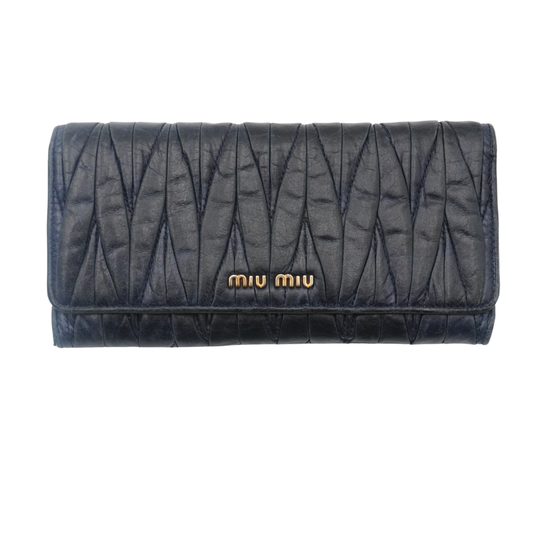 Cartera Miu Miu Vintage Matelasse Azul