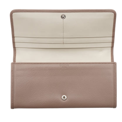 Cartera Loewe Long Wallet Taupe Calfskin