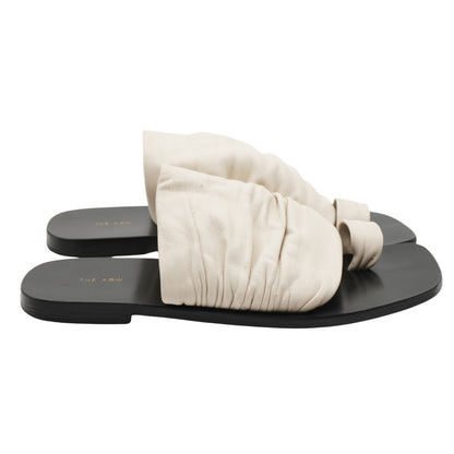 Sandalias The Row Chanclas Drape leather sandals