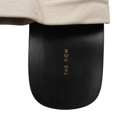 Sandalias The Row Chanclas Drape leather sandals