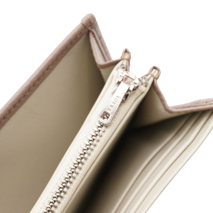 Cartera Loewe Long Wallet Taupe Calfskin
