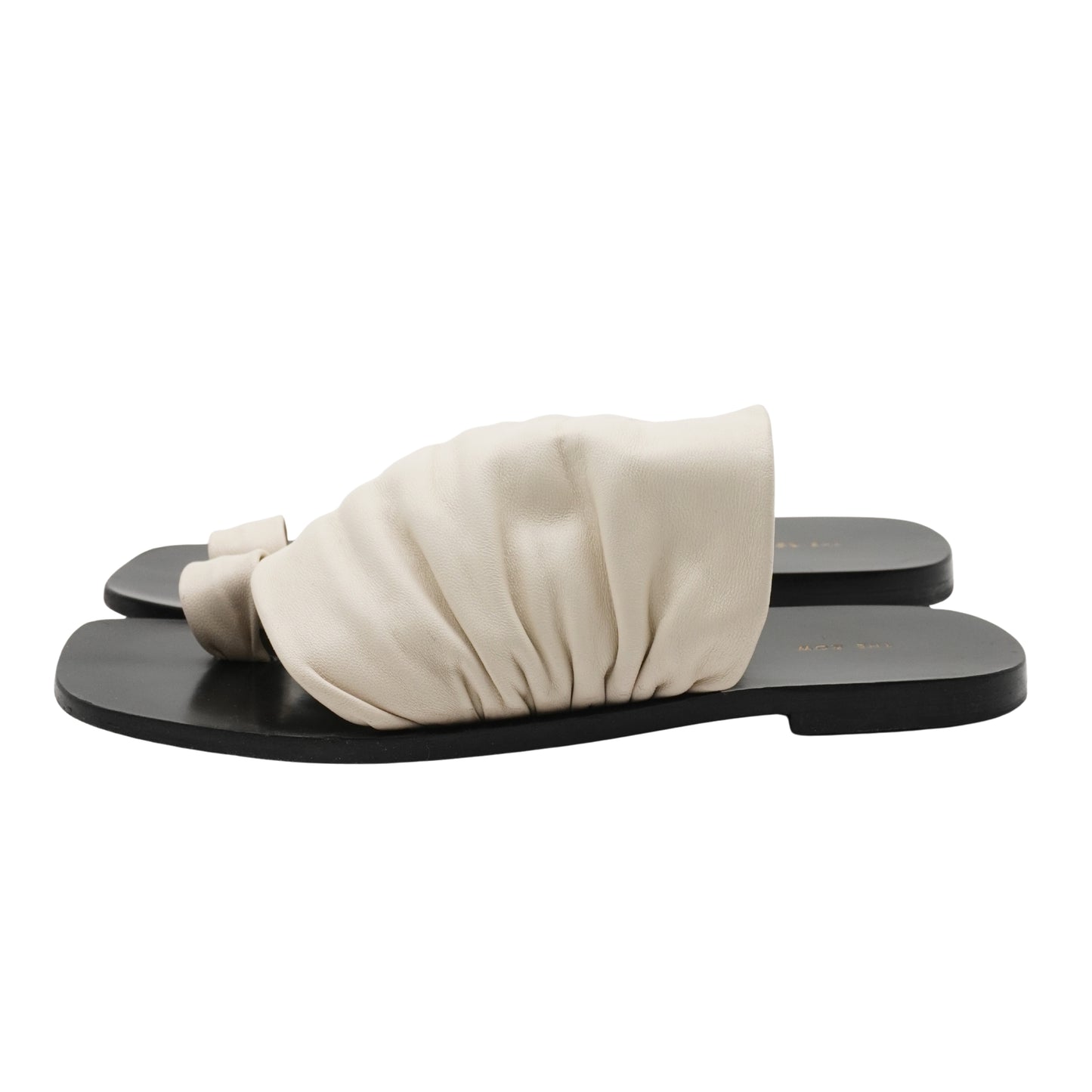 Sandalias The Row Chanclas Drape leather sandals