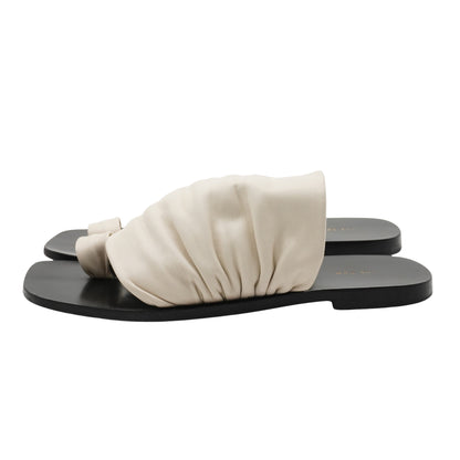 Sandalias The Row Chanclas Drape leather sandals