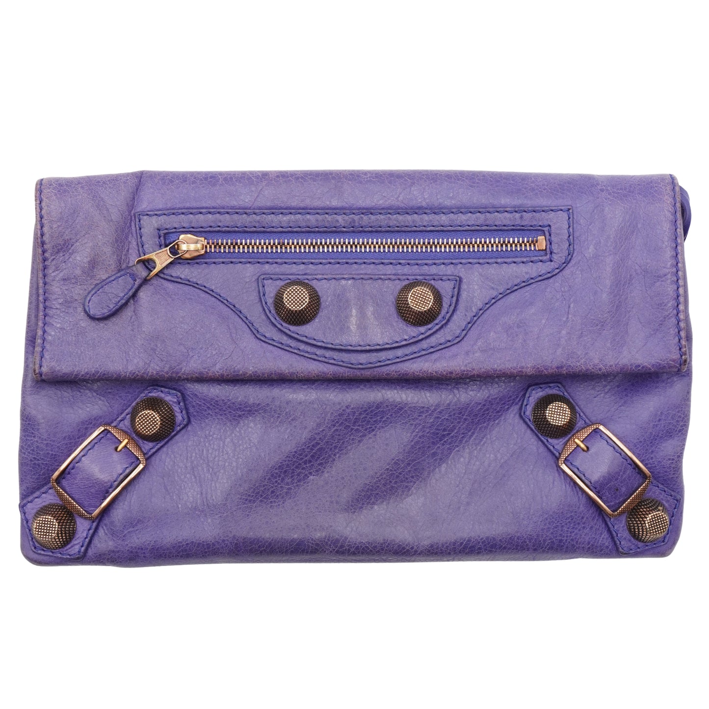 Bolsa  Clutch Envelope Balenciaga Bolsa Purple Leather Giant 21