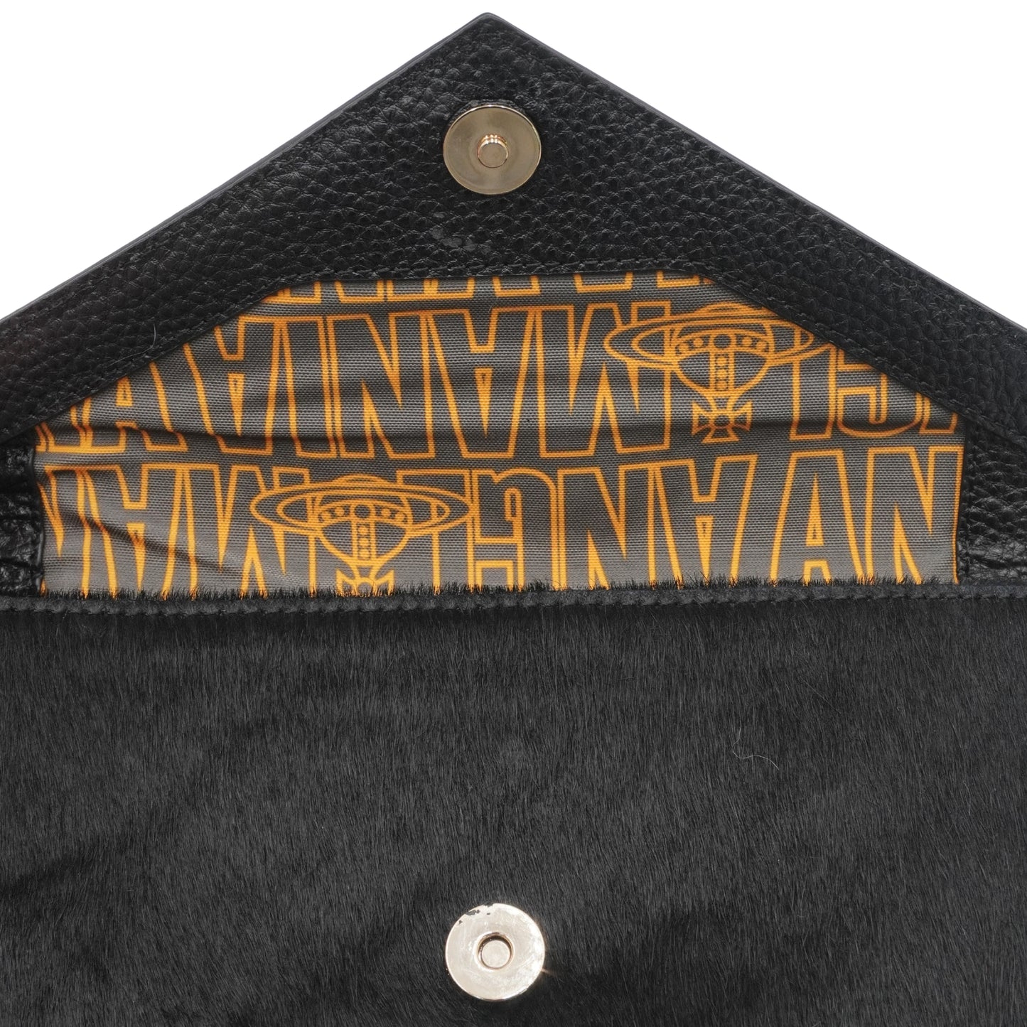 Bolsa Vivienne Westwood Anglomania Envelope Clutch Black