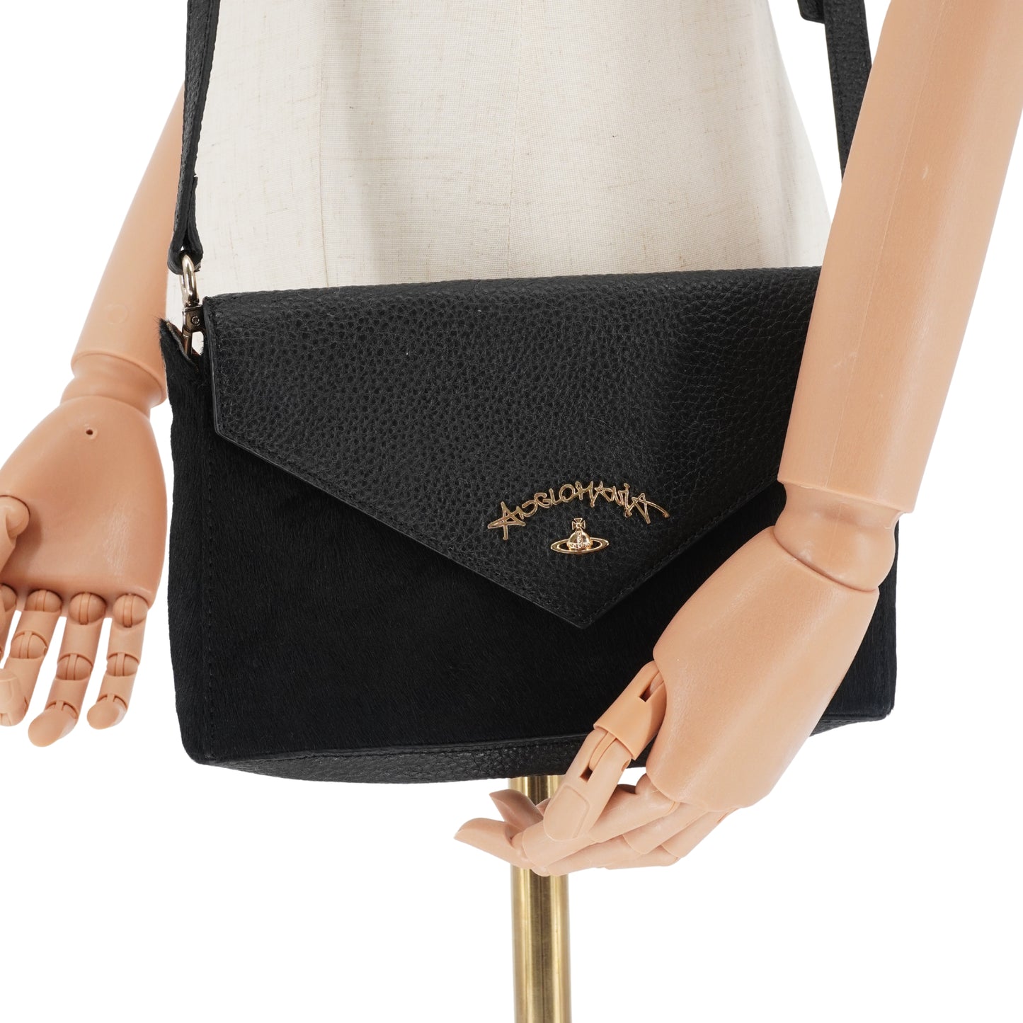 Bolsa Vivienne Westwood Anglomania Envelope Clutch Black