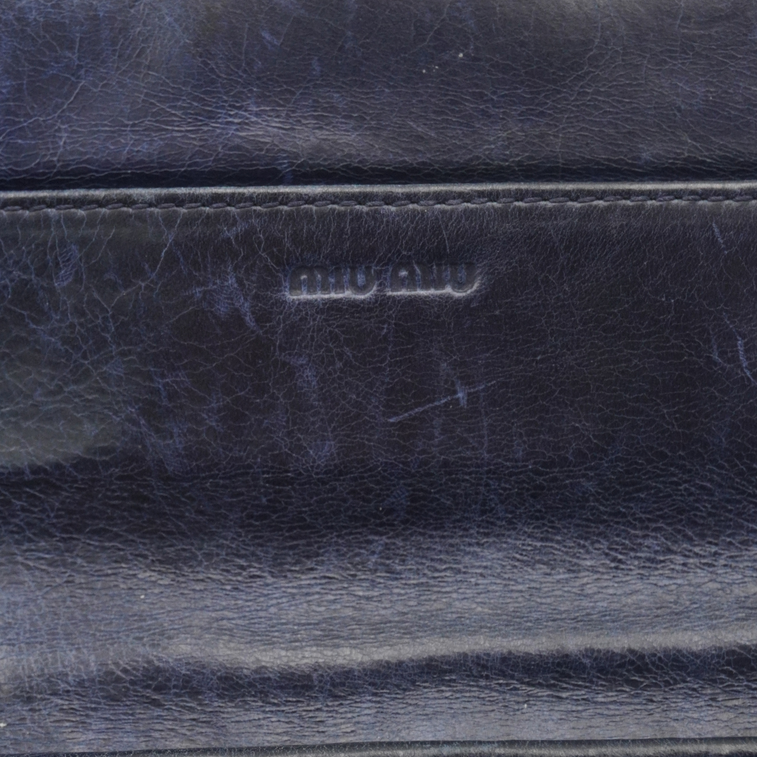 Cartera Miu Miu Vintage Matelasse Azul