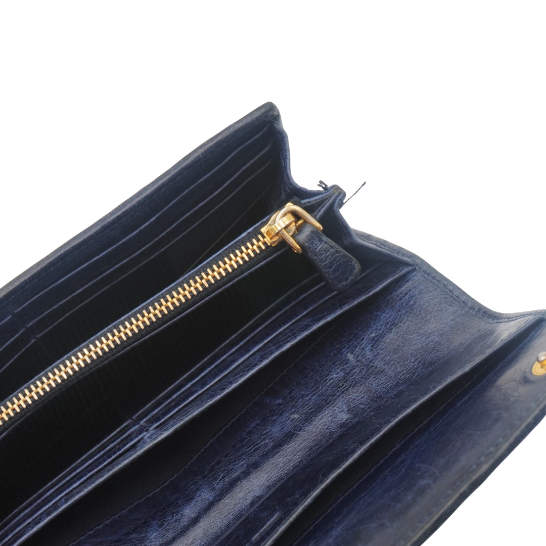 Cartera Miu Miu Vintage Matelasse Azul