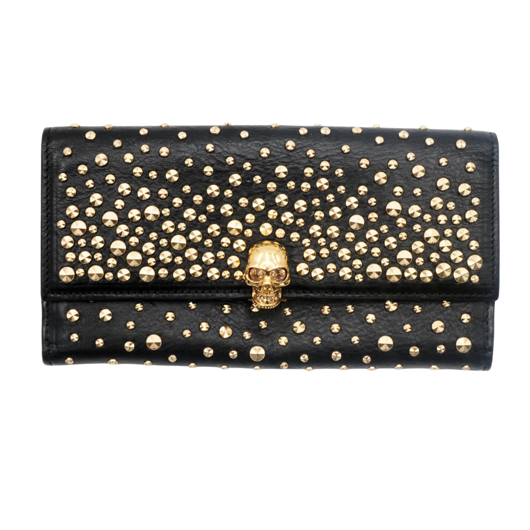Cartera Alexander McQueen Leather Skull