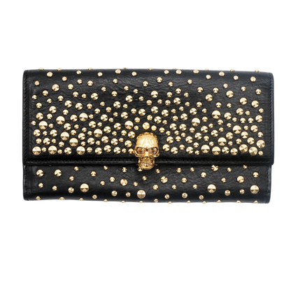 Cartera Alexander McQueen Leather Skull