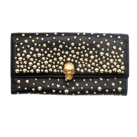 Cartera Alexander McQueen Leather Skull