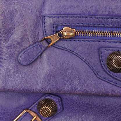 Bolsa  Clutch Envelope Balenciaga Bolsa Purple Leather Giant 21