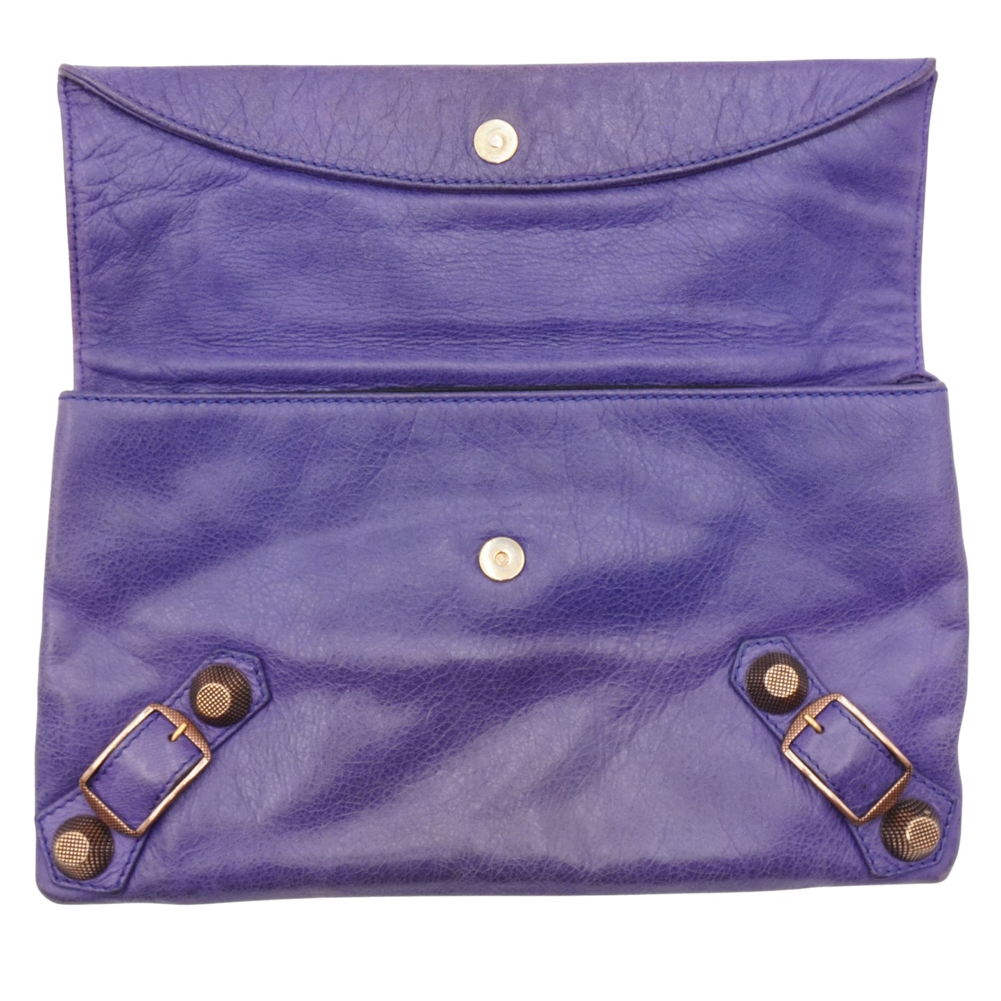 Bolsa  Clutch Envelope Balenciaga Bolsa Purple Leather Giant 21