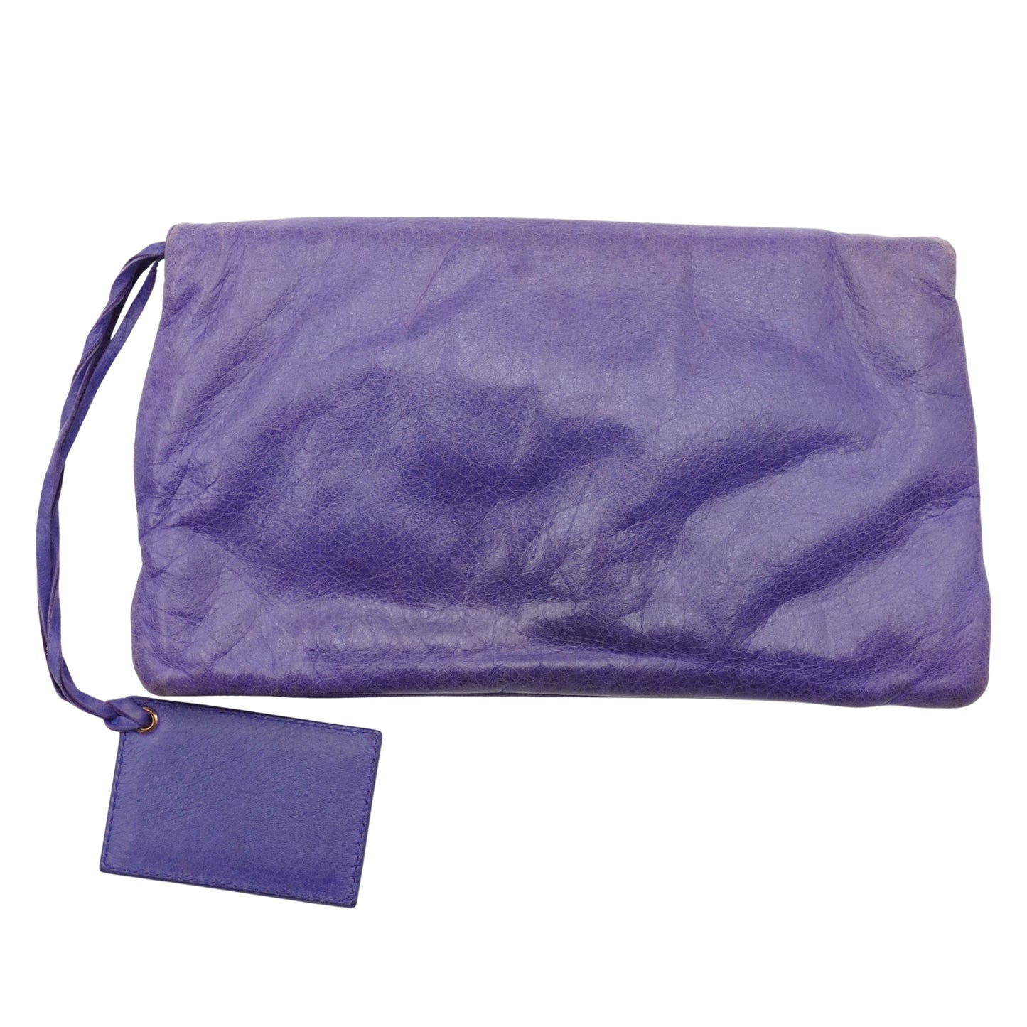 Bolsa  Clutch Envelope Balenciaga Bolsa Purple Leather Giant 21