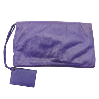 Bolsa  Clutch Envelope Balenciaga Bolsa Purple Leather Giant 21